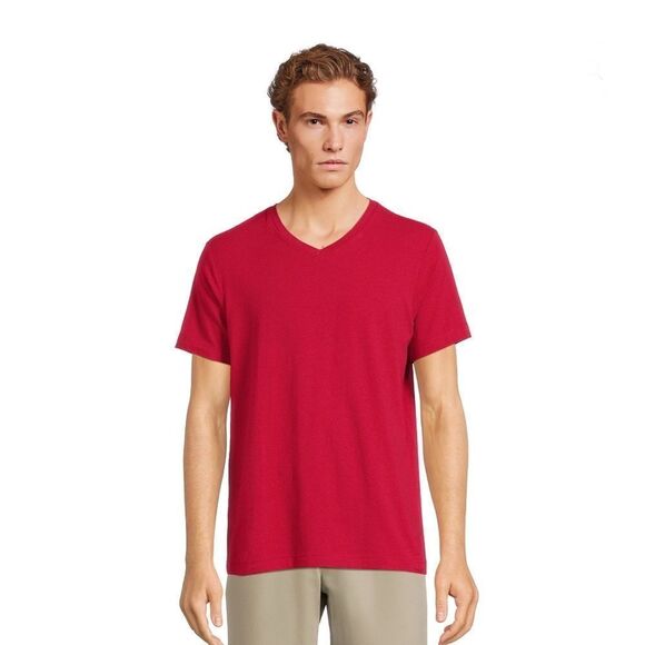 Men’s Moisture Wicking V-Neck Short Sleeve T-Shirts 2-Pack Size 2XL (50-52) - Picture 7 of 9